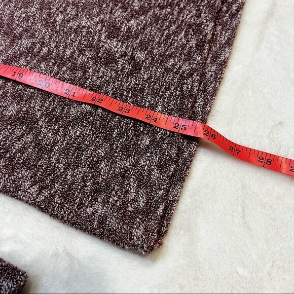 Woolly Threads Sweater Quarter Zip Pullover Maroon Cream Textured Women's Sz S - Picture 6 of 8